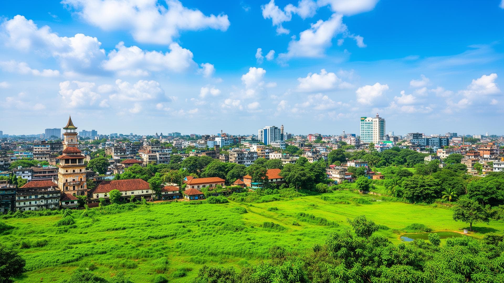 রংপুর শহরের দৃশ্য